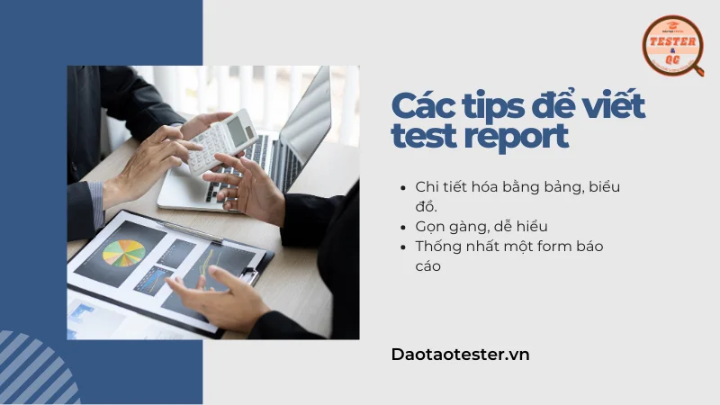 Các tips để viết Test report là gì?